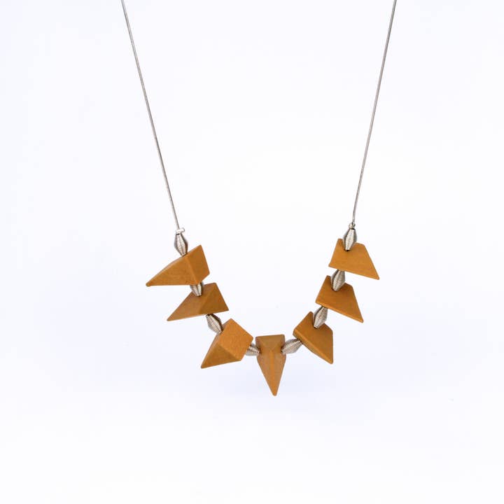 Ruby Necklace Mustard for wholesale by Industrial Jewellery Ltd