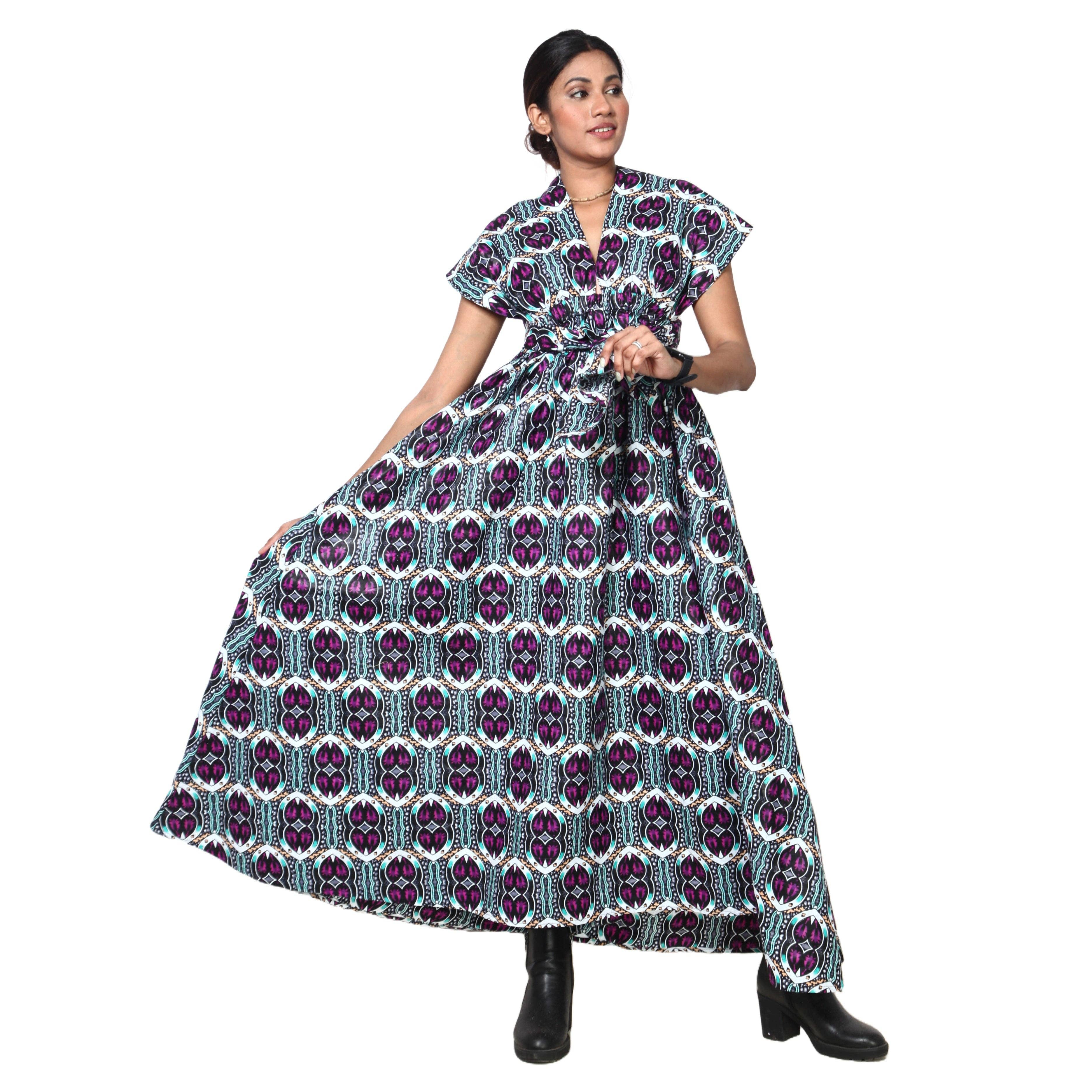 African Stars - Wholesale Dress - Women's - Women's Multi Way Style Maxi Dress -- FI-68L23