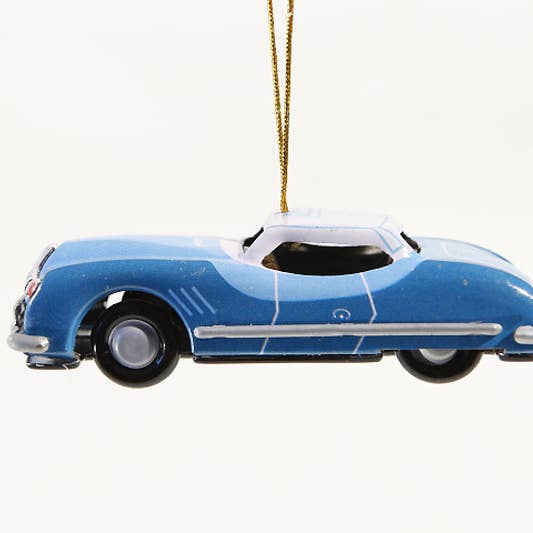 Decorative sports car blue, 6 pieces for wholesale by die Blechfabrik e.K.