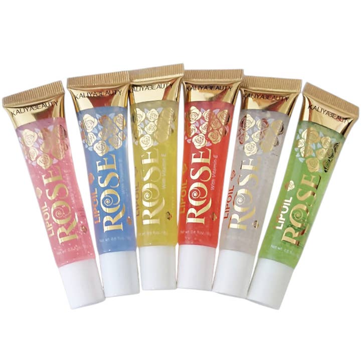 ASSORTED KALIYA BEAUTY ROSE LIP OIL 862 (24PC) for wholesale on Faire