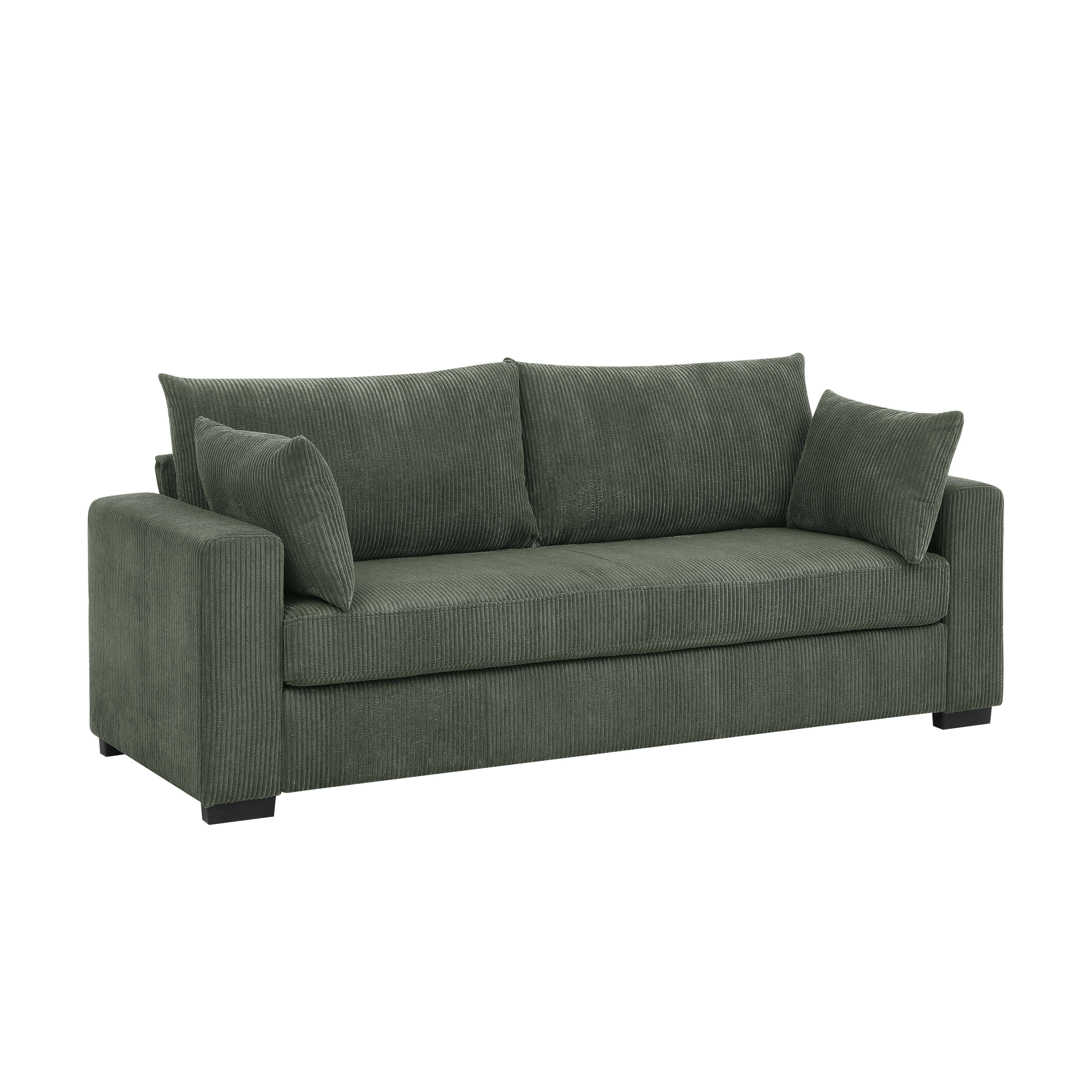 HOMYCASA DESIGN INC - Wholesale Sofa - Coastal Haven Corduroy Sofa with Deep Cushions Neutral Color11