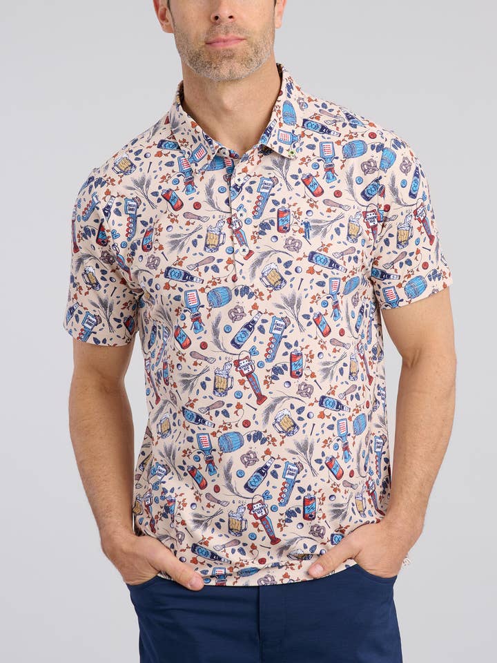 Beer Rulez Men's Polo for wholesale by William Murray Golf
