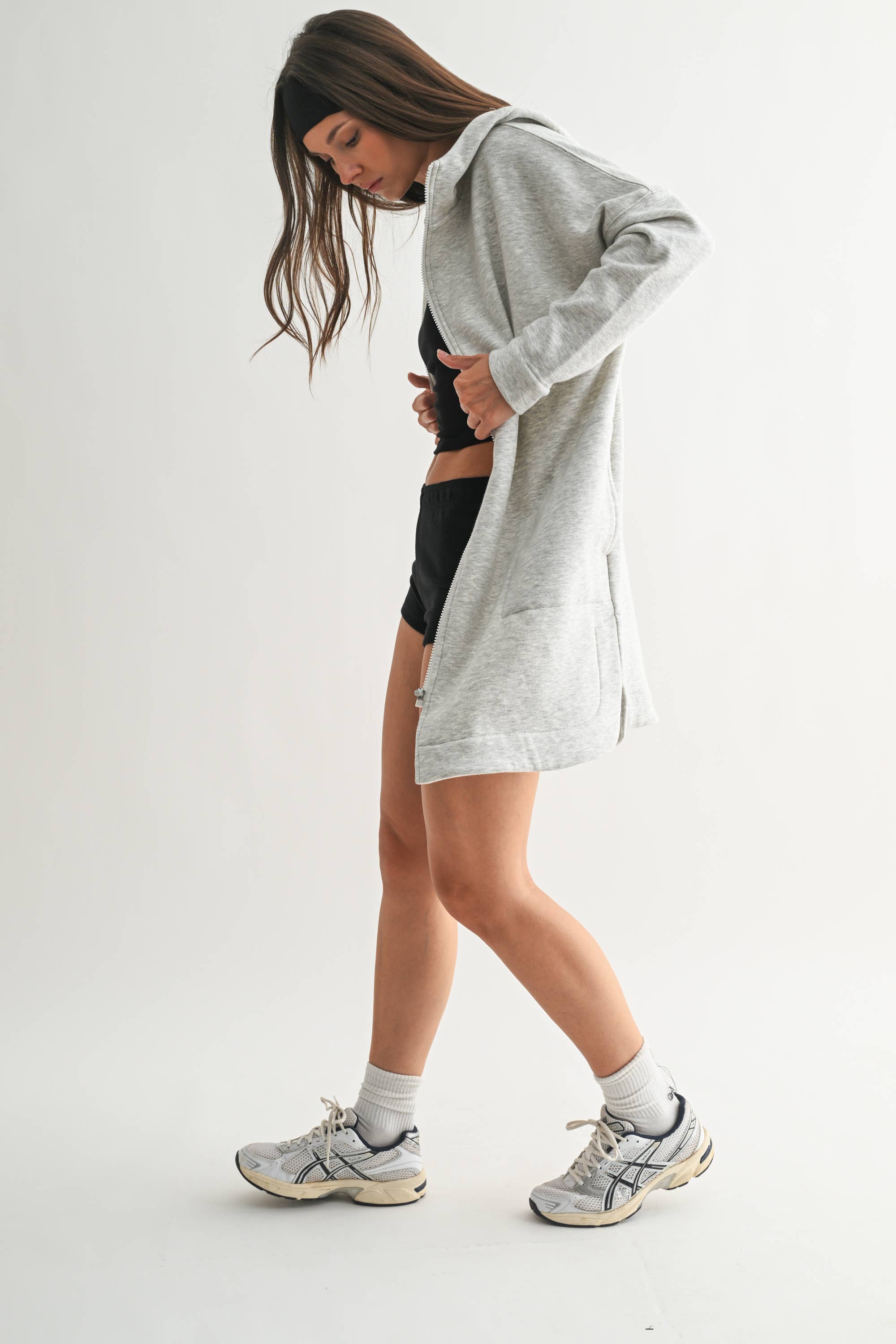 Mono B - Wholesale Jacket - Women's - Longline Zip-Up Jacket with Hood20