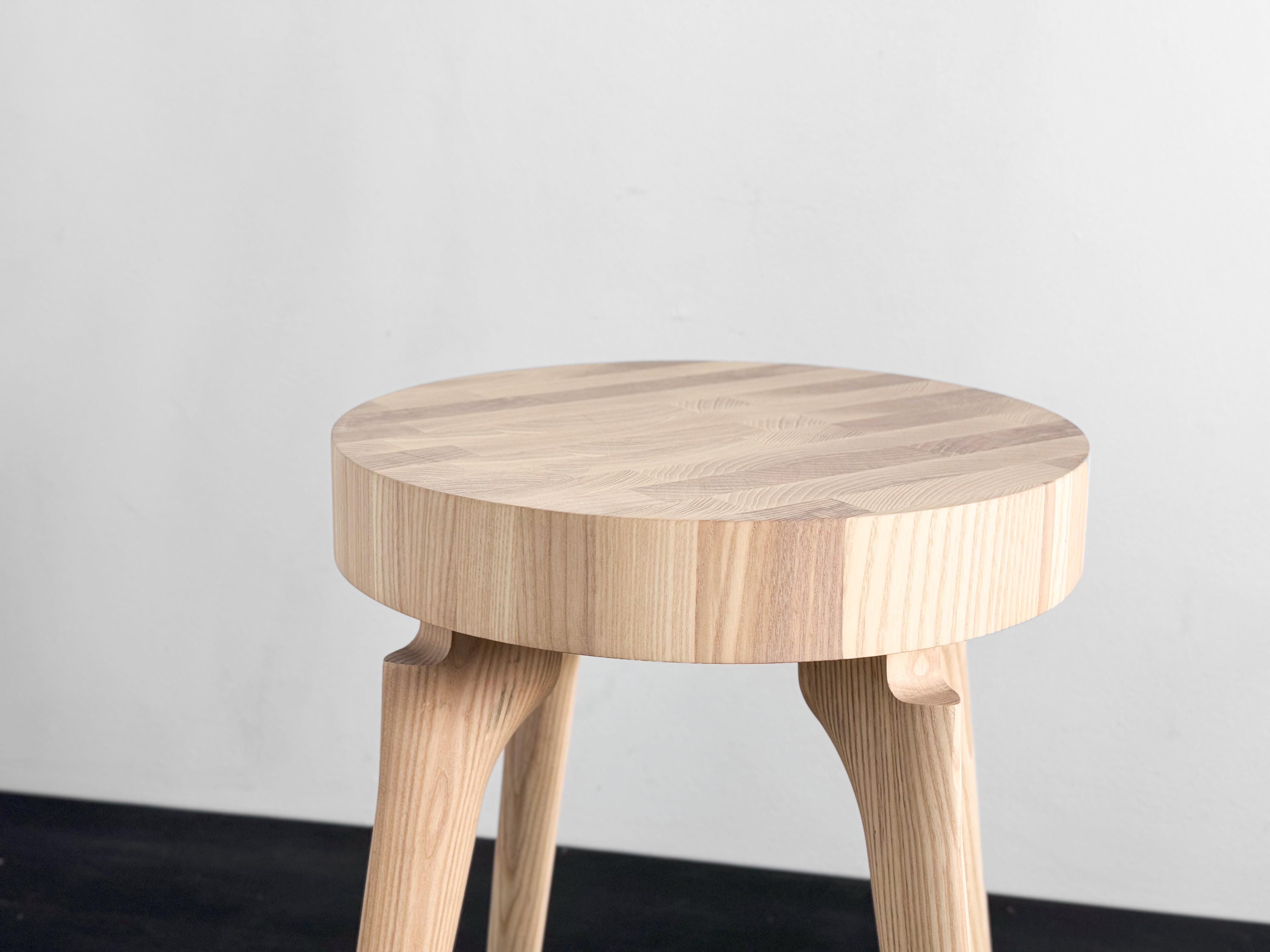 KHEM Studios - Wholesale Side Table - Side Table with Round Hardwood End Grain Top5