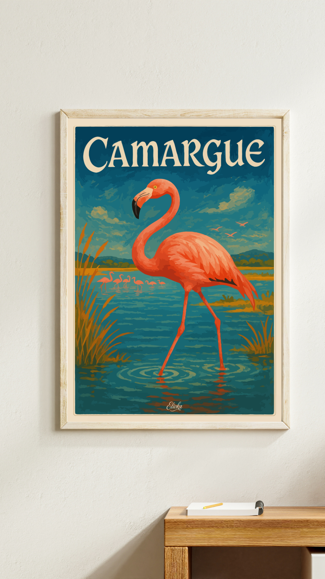 ELIOKA - Wholesale Poster - Camargue Pink Flamingo Poster1