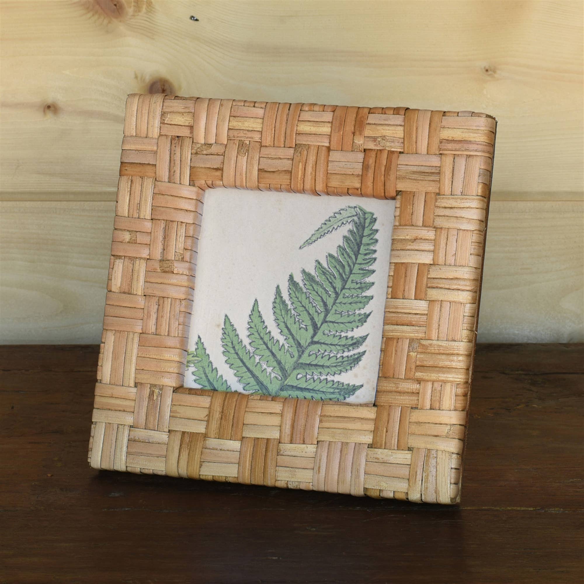HomArt – wholesale Picture frame – Cayman Frame, Rattan - 4x4 - Natural2