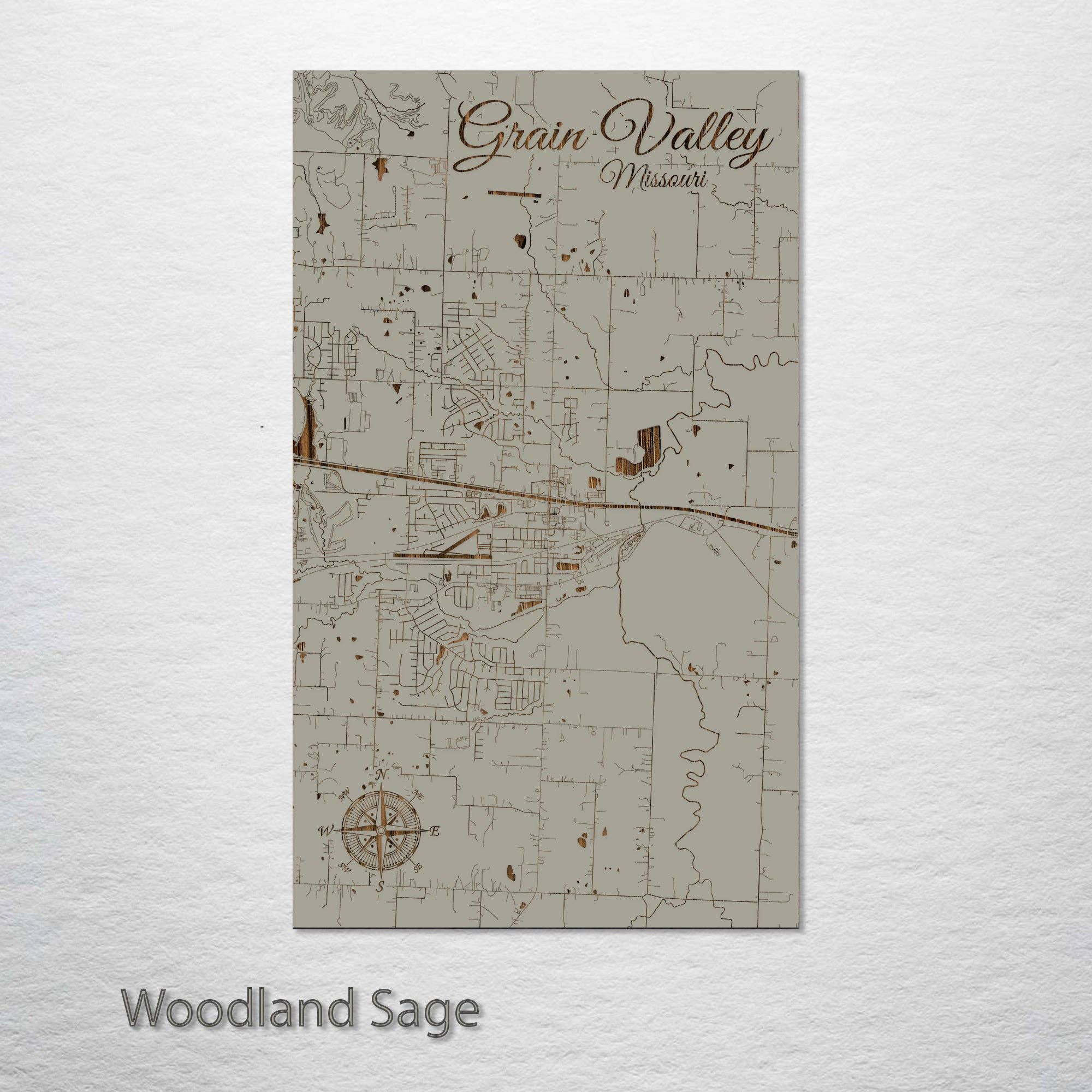 Fire & Pine - Wholesale Map - Missouri: Grain Valley  Street Map0