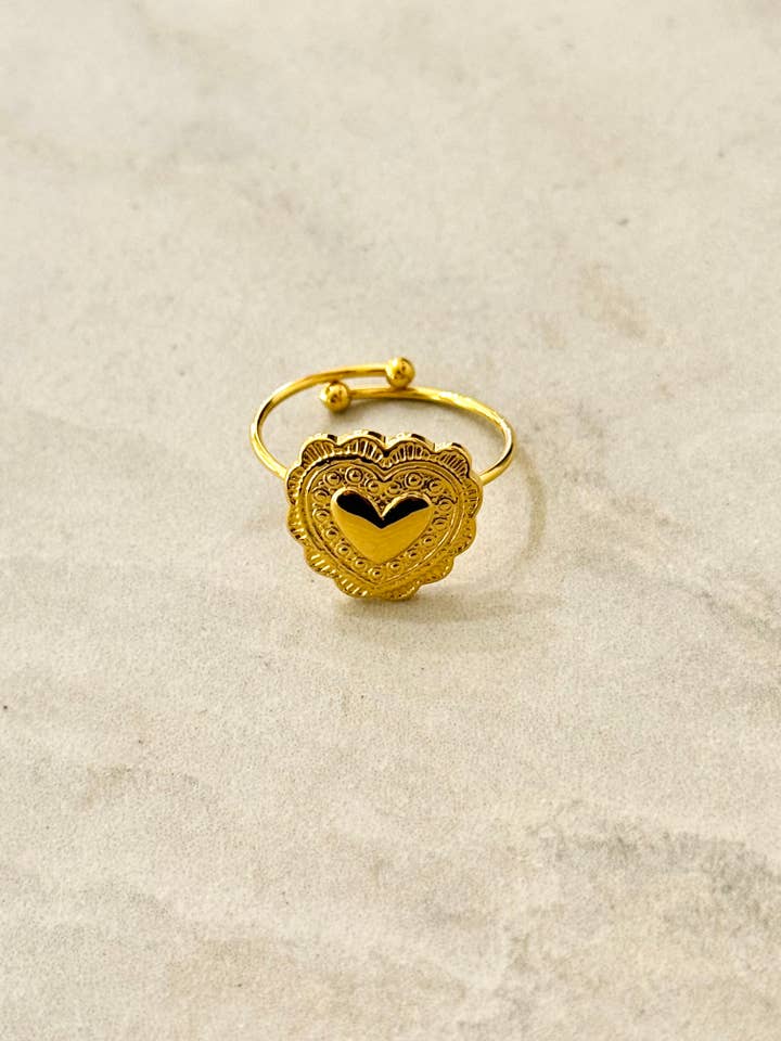 Bohem Heart Ring for wholesale by Cassette Barcelona
