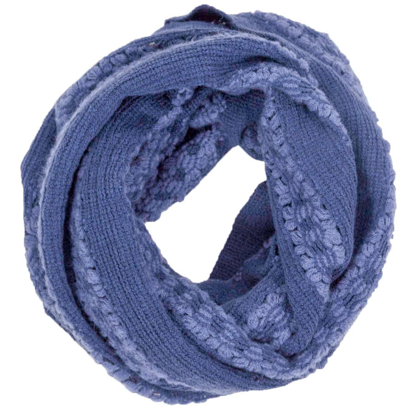 Chloe & Lex - Wholesale Scarf - Women's - Winter Flower Infinity Scarf2