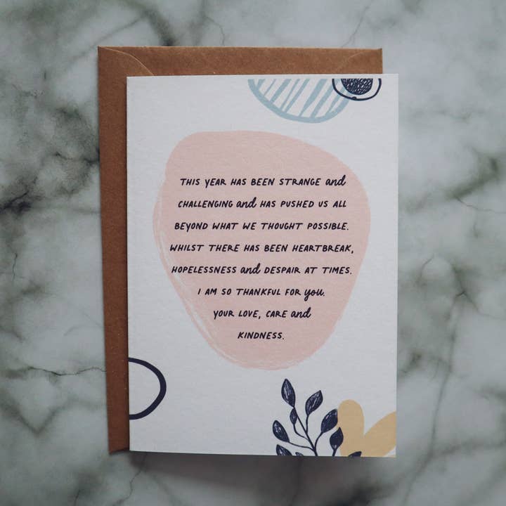 Covid-19 Card - Thankful for you for wholesale by Harris Card Co