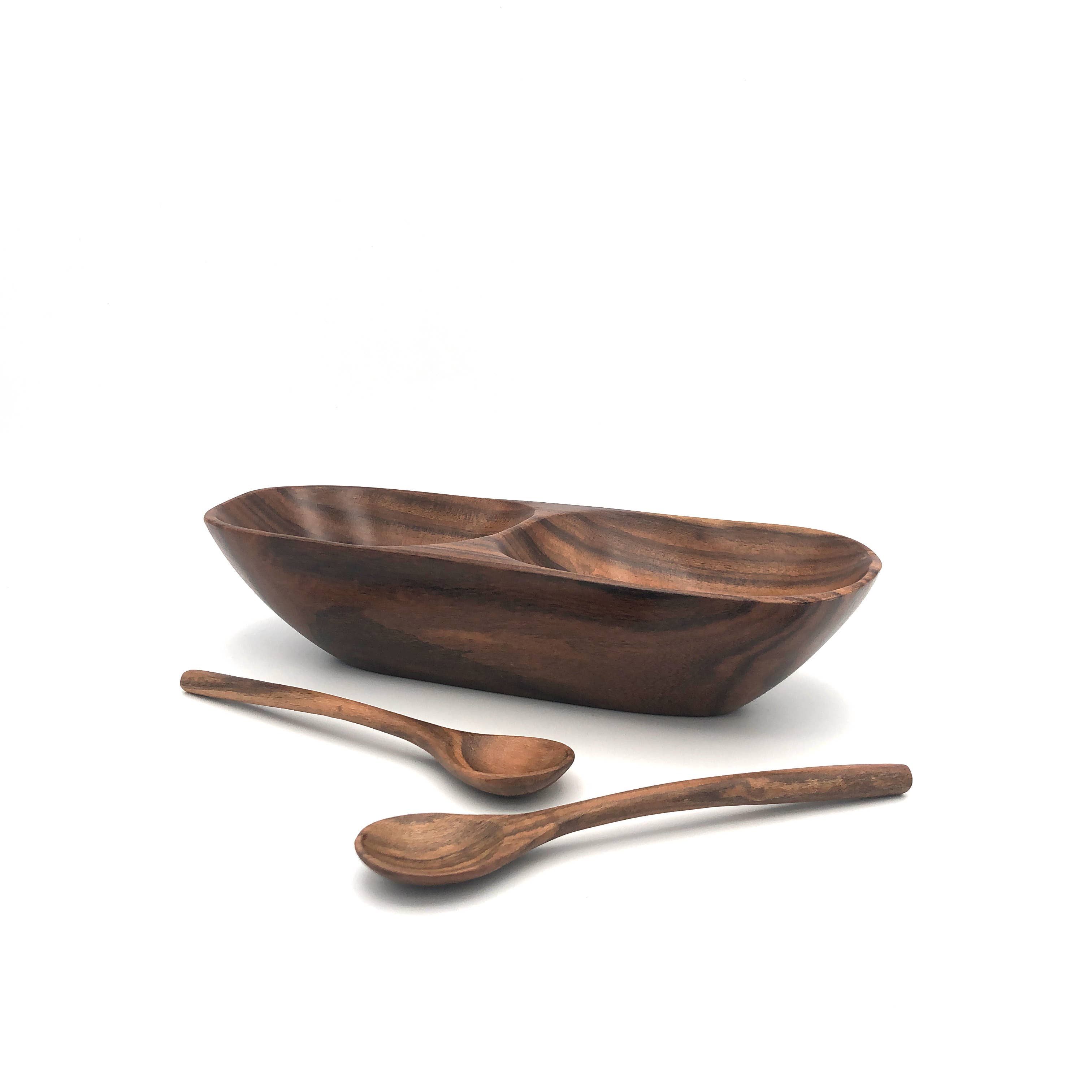 Women of the Cloud Forest - Wholesale Serve Bowl - Tropical Hardwood Salsa Dish Small3