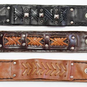 Western Leather Wallet Bracelets/ Arm Band - Extra Large for wholesale by Atlas Goods By Your Needs Company