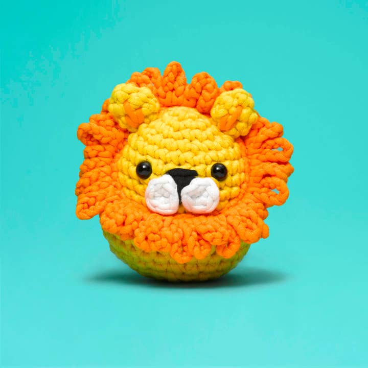 The Woobles - Wholesale Knitting/Crochet Supplies - Sebastian the Lion Beginner Crochet Kit