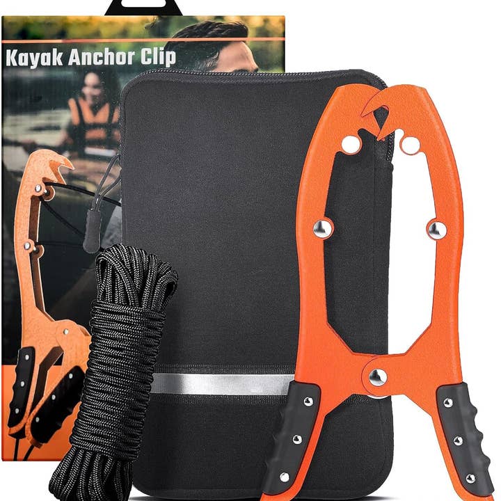 Original® BAX-JAW Kayak Anchor Clamp Grip - Wide 5.25" Self Locking Tension Jaw with Floating Pouch and 15' Paracord 550 Rope, Kayaking Accessories (Corrosion-Proof Steel) and other Purchase Wholesale hose clamp. Free Returns & Net 60 Terms on Faire trending on Faire.