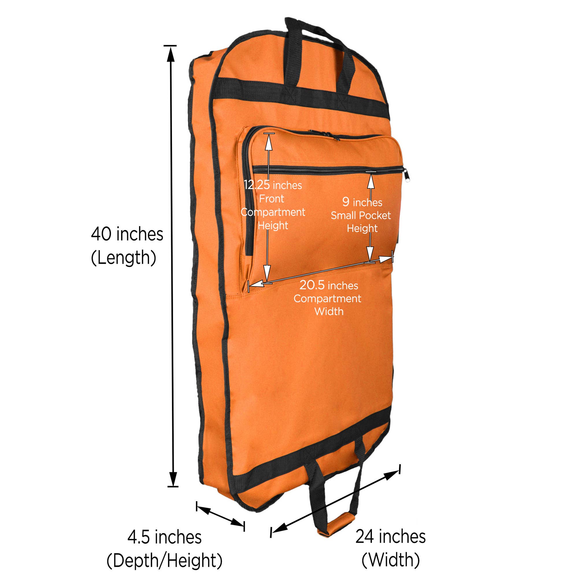 Dalix – Engroshandel Dragtpose – DALIX 39" Garment Taske Cover til jakkesæt og kjoler med lommer26