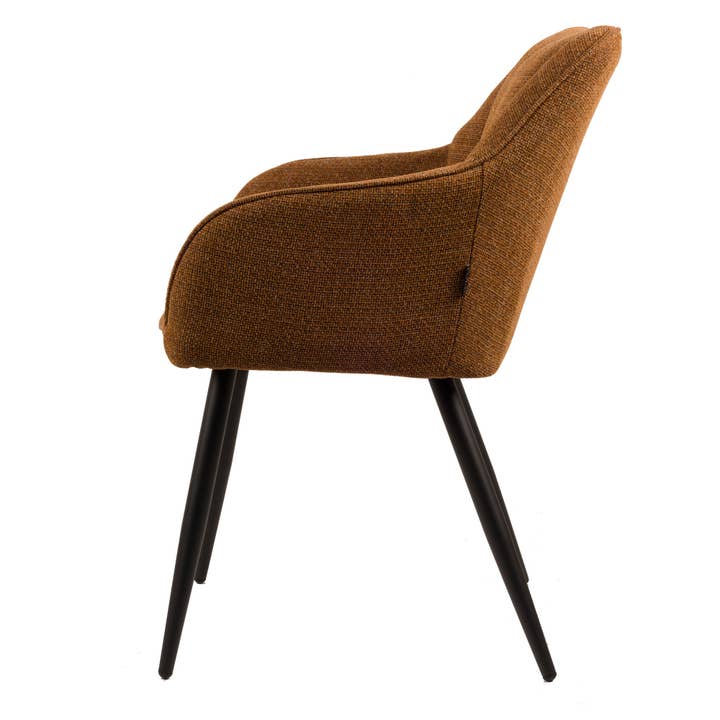 Usuals BV - Vente Chaises - Fauteuil Daisy avec tissage terracotta3
