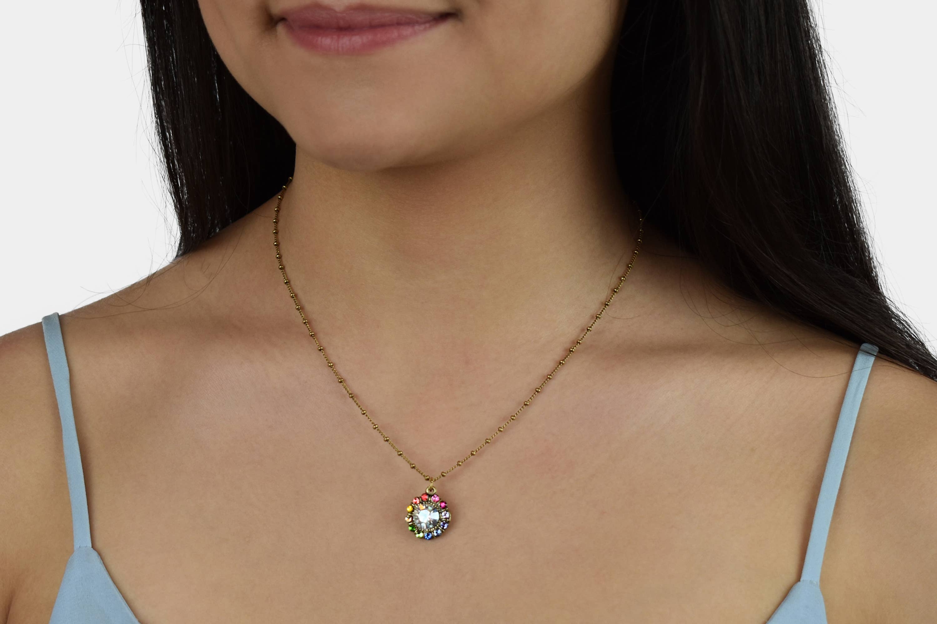 Anne Koplik Designs, Inc. - Vente Colliers à pendentif - Collier Zoe Crystal1