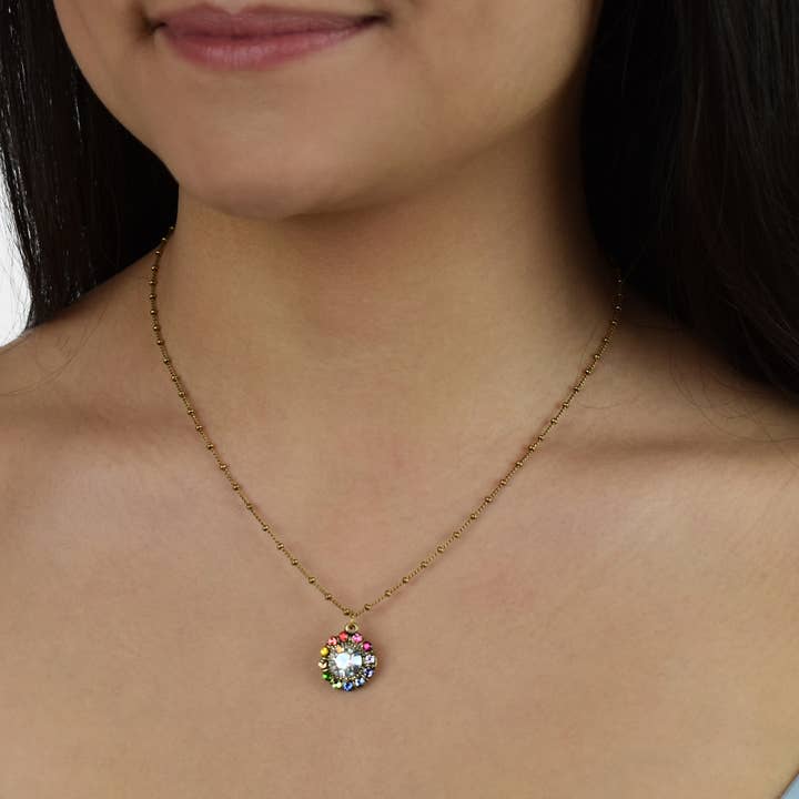 Anne Koplik Designs, Inc. - Vente Colliers à pendentif - Collier Zoe Crystal1