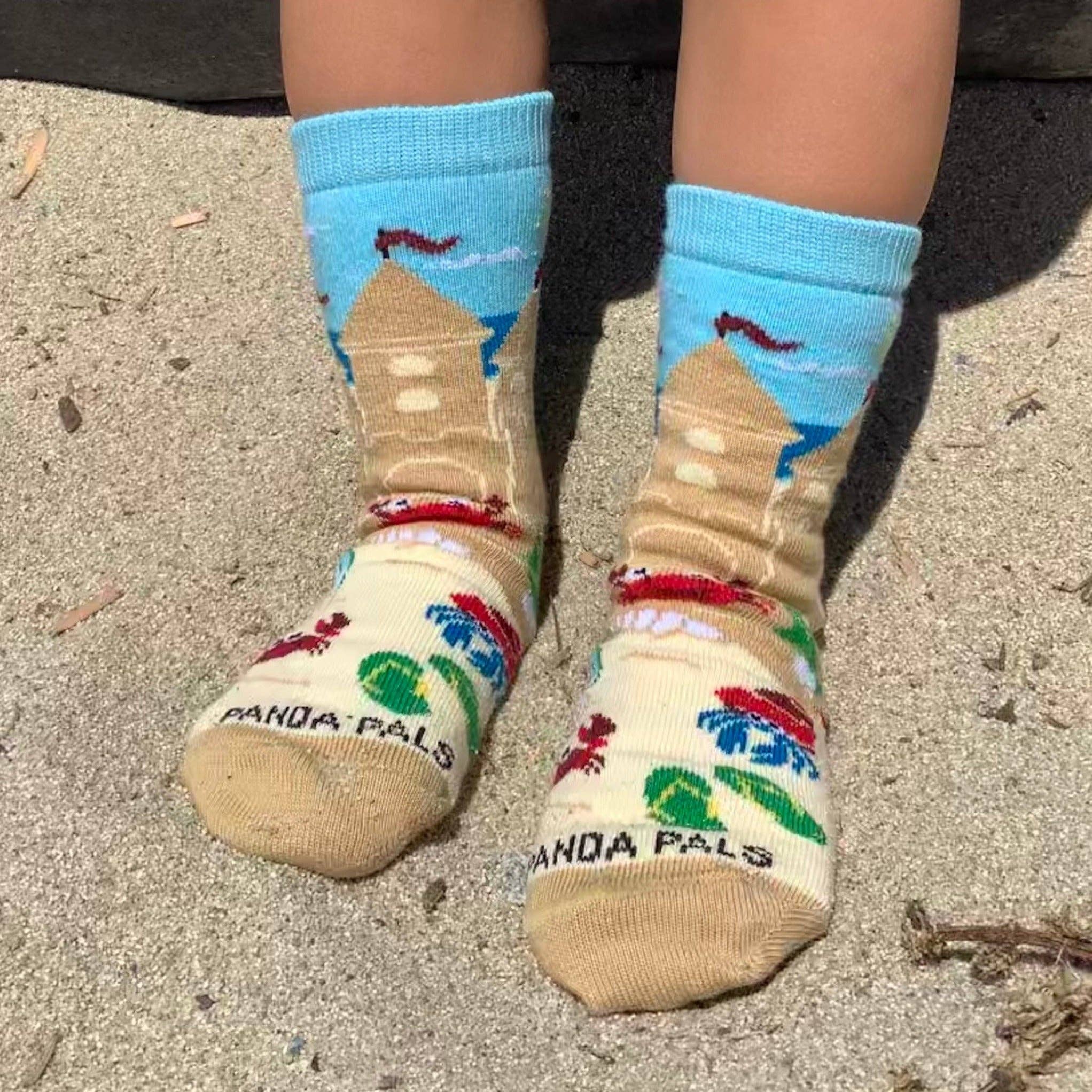 Sock Panda – wholesale Socks – Child – Sand Castle Socks (Ages 3-7) from the Sock Panda5