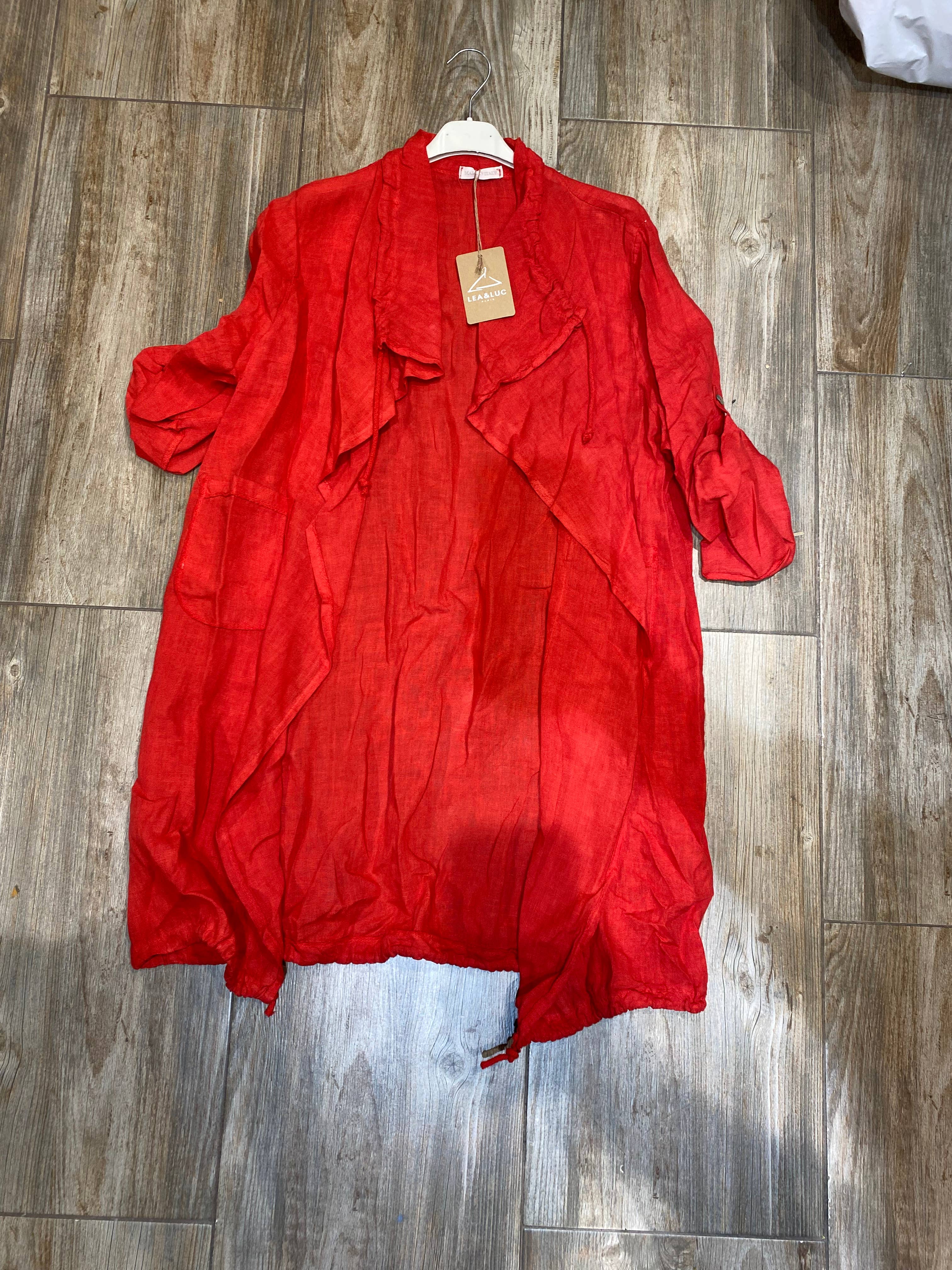 LÉA & LUC - Wholesale Outerwear Vest - Women's - 100% Linen Vest REF. 967931