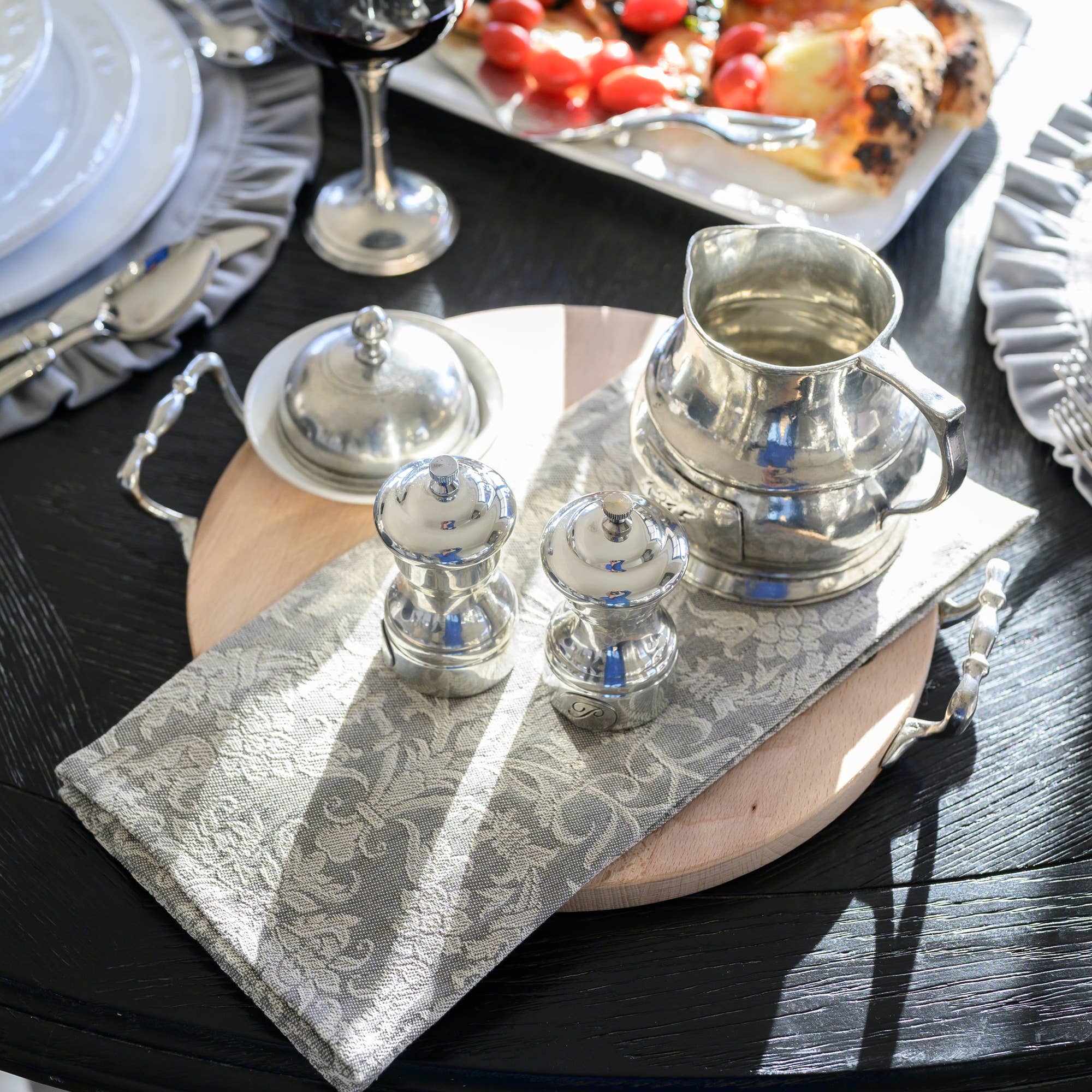 Arte Italica & Crown Linen Designs – Großhandel Geschirrtücher – Imperial Jacquard Handtuch aus italienischem Leinen5