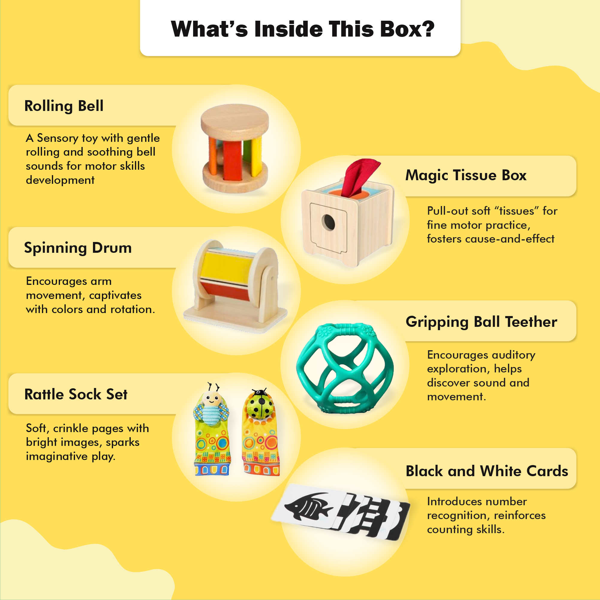 123 Baby Box - Wholesale Wood Toy - Kids - 0-6 Months Montessori Educational Box1