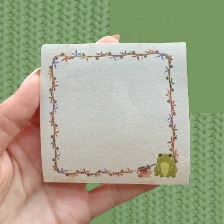 Medieval frog Post-it note for wholesale by Yalla Yasmeen