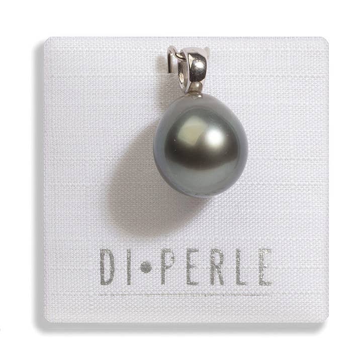 Pearl pendant (tahiti) | 11.0 x 12.0 mm | 925 for wholesale by Di Perle GmbH