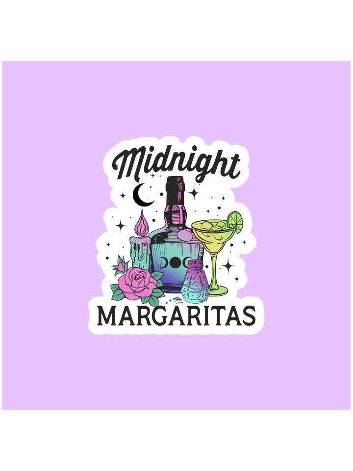 Midnight Margaritas Sticker for wholesale by Shadows of Sunshine