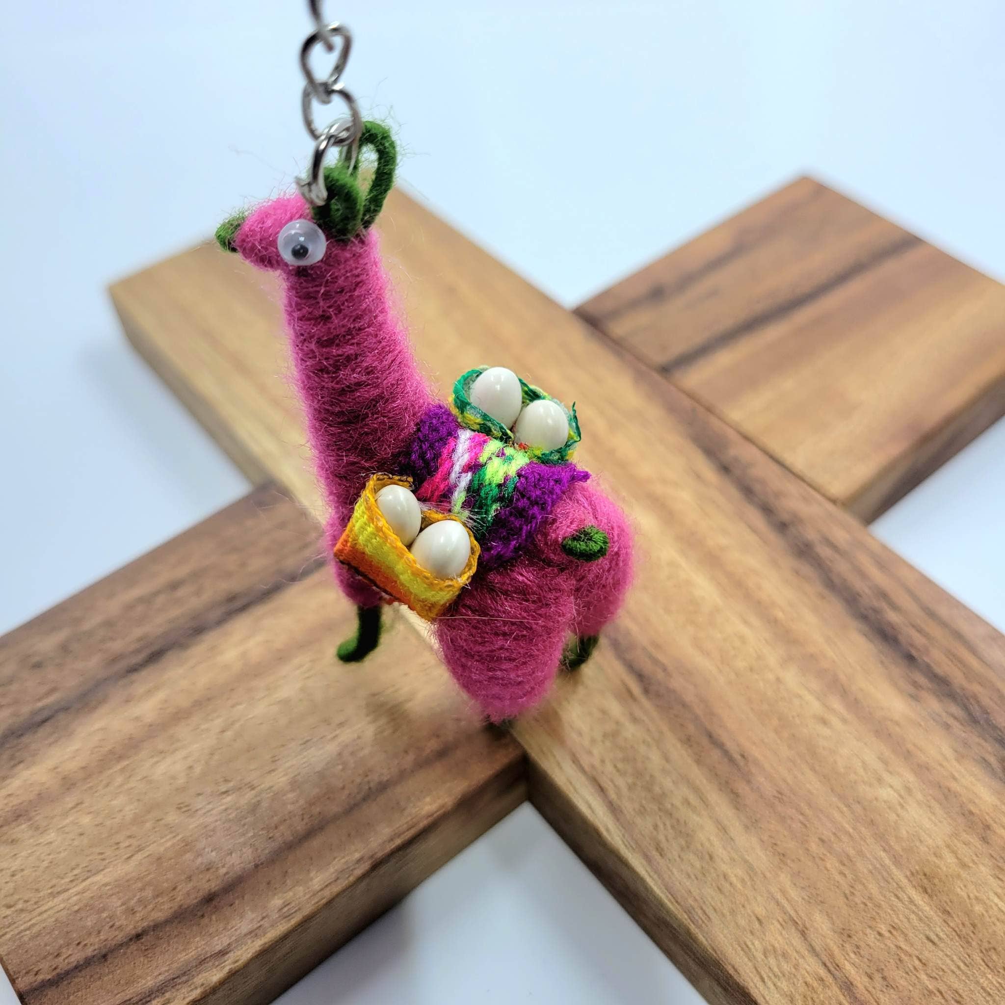 My Momotaro - Wholesale Keychain - Unisex - Llama keychain handmade in Peru, Llama Alpaca Keychain5