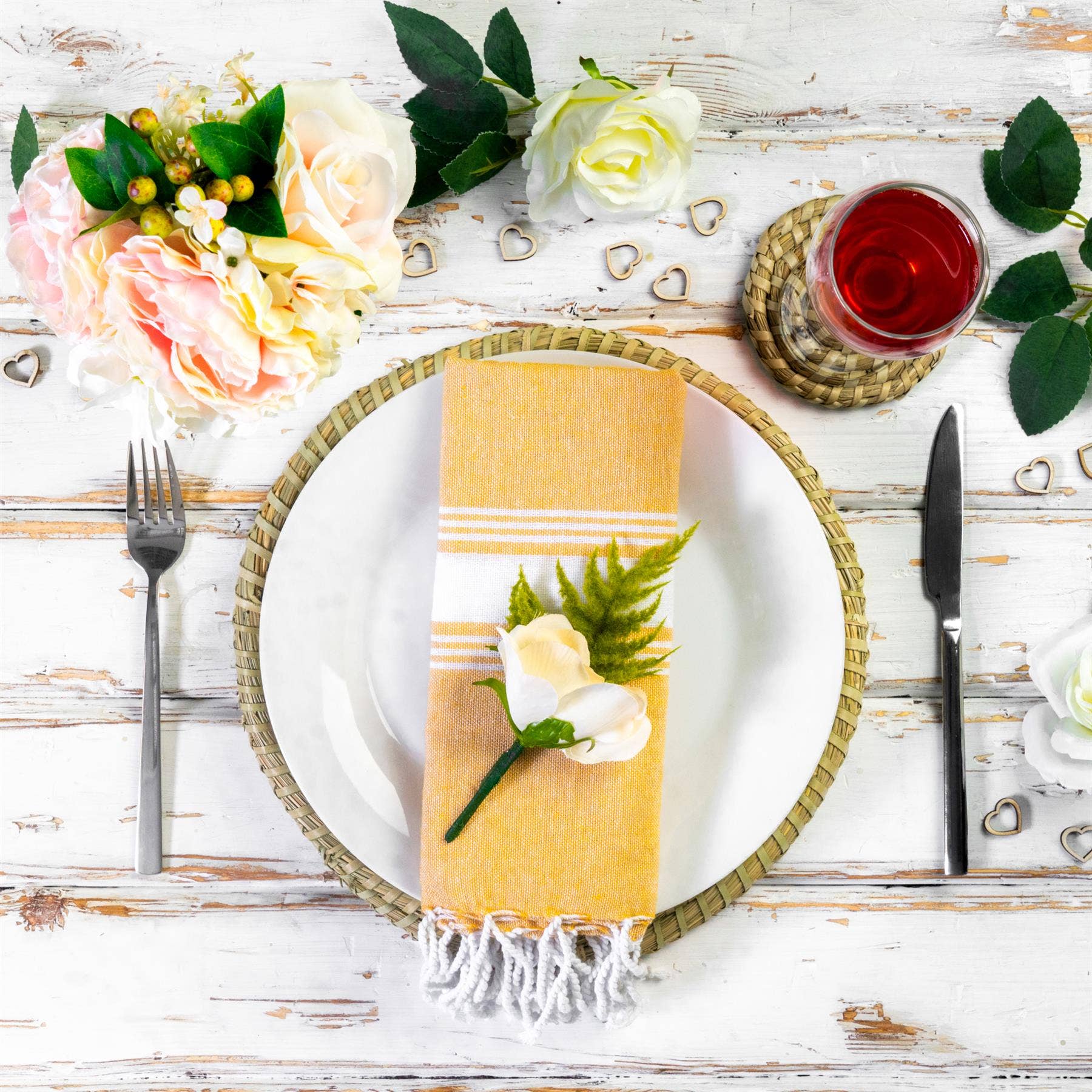 Rinkit Ltd – wholesale Placemat – Argon Tableware Handmade Palm Leaf Placemat3