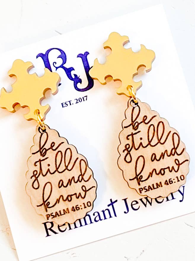 Be Still Earrings for wholesale by Remnant Jewelry