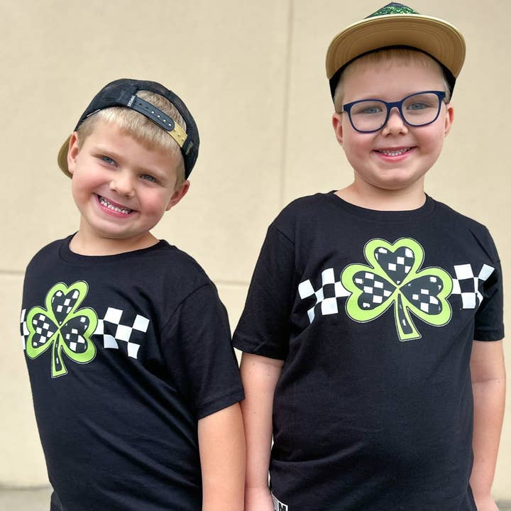 Clover Checks TEES (Multiple Options) for wholesale by Micro Me