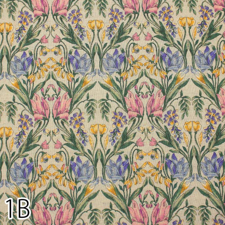 Artiq Textiles - Wholesale Fabric - AP52803-1B - PRINTED SHEETING - 85% cotton + 15% linen