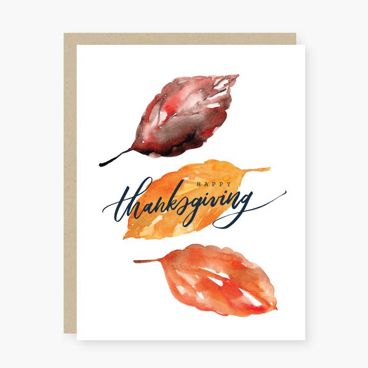 falling leaves thanksgiving card for wholesale by 2021 Co.