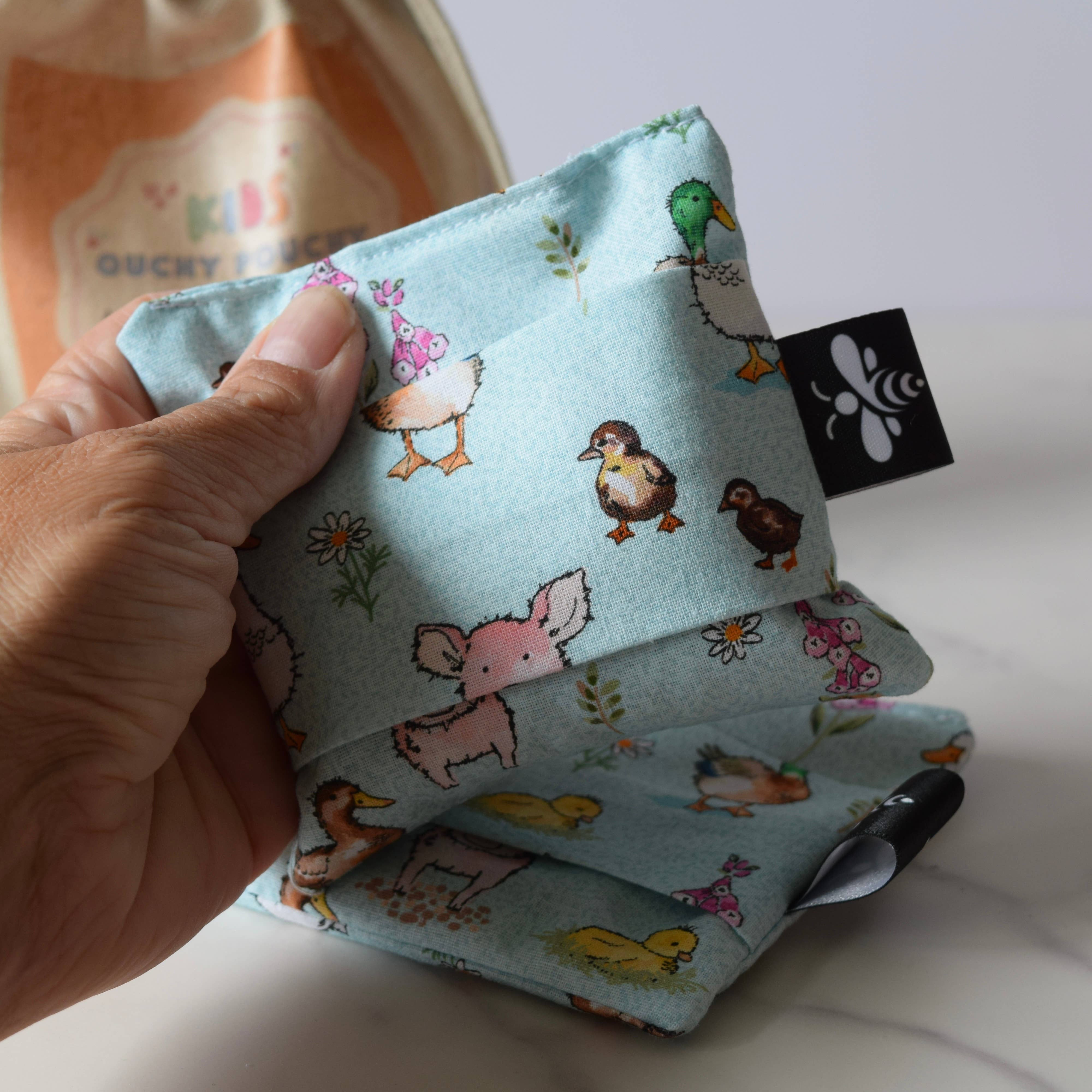 Lou Bees – wholesale Hot/cold compress – Kids Ouchy Pouchys. Hot and Cold Rice Pack for life’s little4