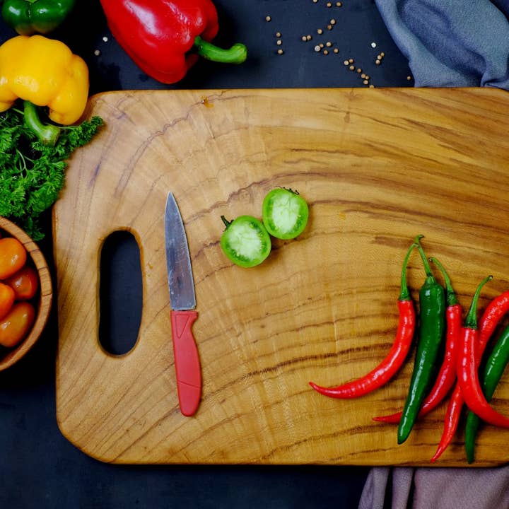 Tuckahoe Hardwoods - Wholesale Cutting Board - Salvaged Teak Charcuterie Board - Cutting Board - Large