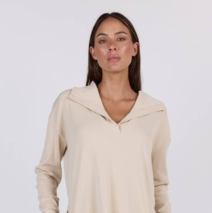 Beige Time Out Top for wholesale on Faire0