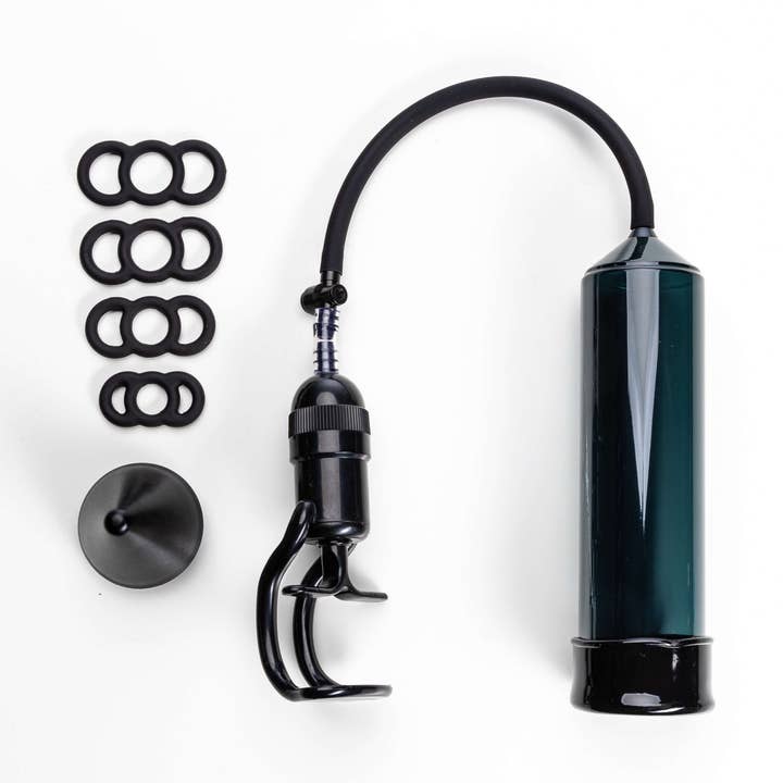Male ED Total Erection Enhancement Penis Pump Cock Ring Kit for wholesale by Lynk Pleasure