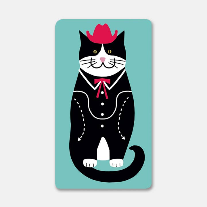 Adhesivo de vinilo Cowboy Cat para venta al por mayor de Rock Scissor Paper