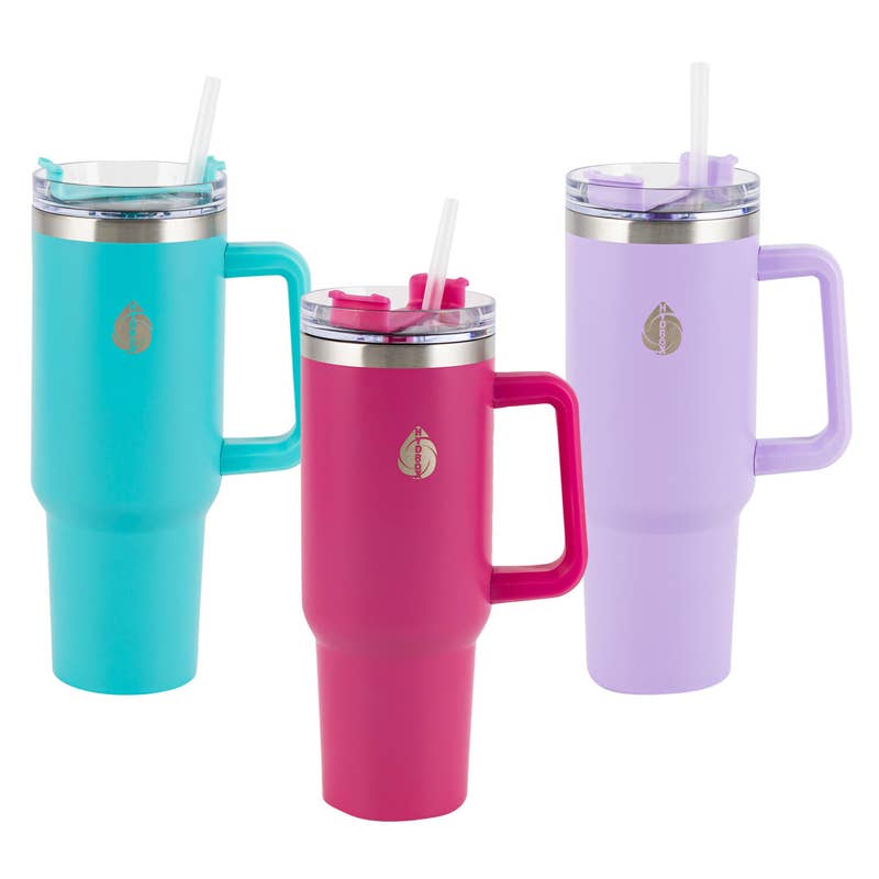 Deluxe Import Trading - Vendita all'ingrosso Bicchiere/tazza - Bicchiere Hydrox con cannuccia - 40oz - Acciaio inossidabile - Assortiti0