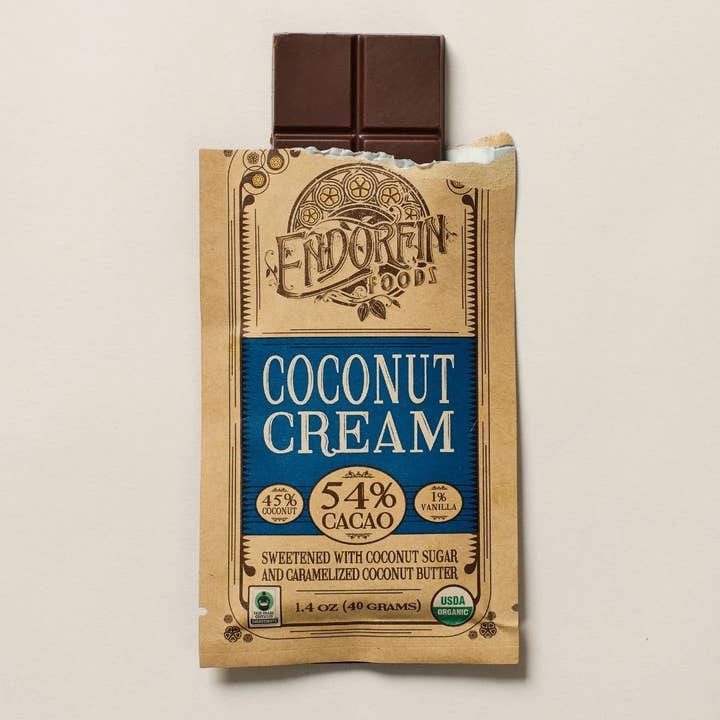 Endorfin Foods - Wholesale Chocolate Bar - Coconut Cream • Coconut Mylk Chocolate Bar • 54% Cacao4