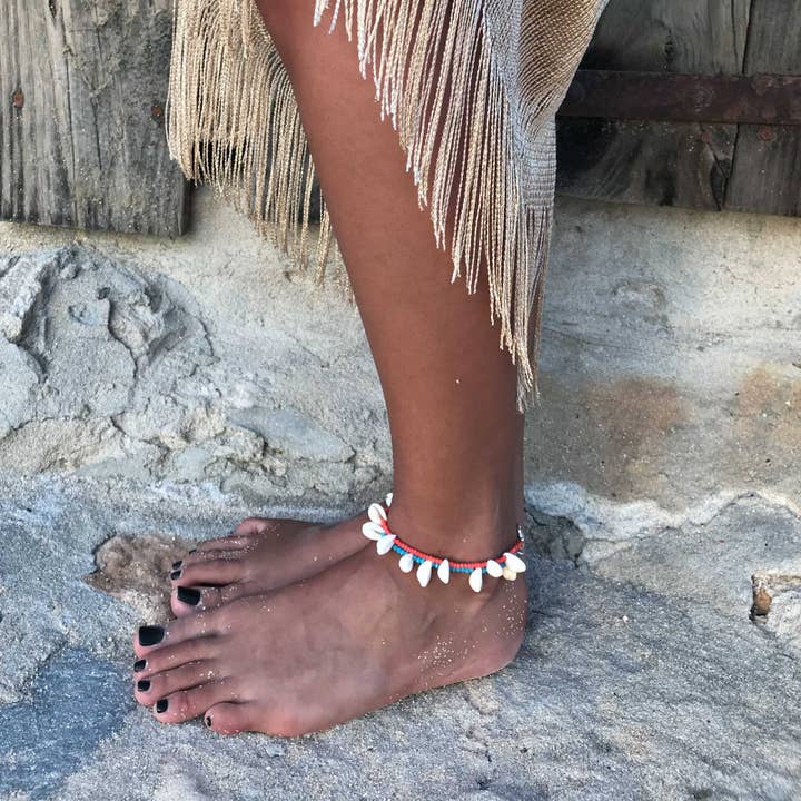 BOHO BEADS - IBIZA DOUBLE WRAP ANKLET per la vendita all'ingrosso da parte di VICTORIA DENY JEWELRY