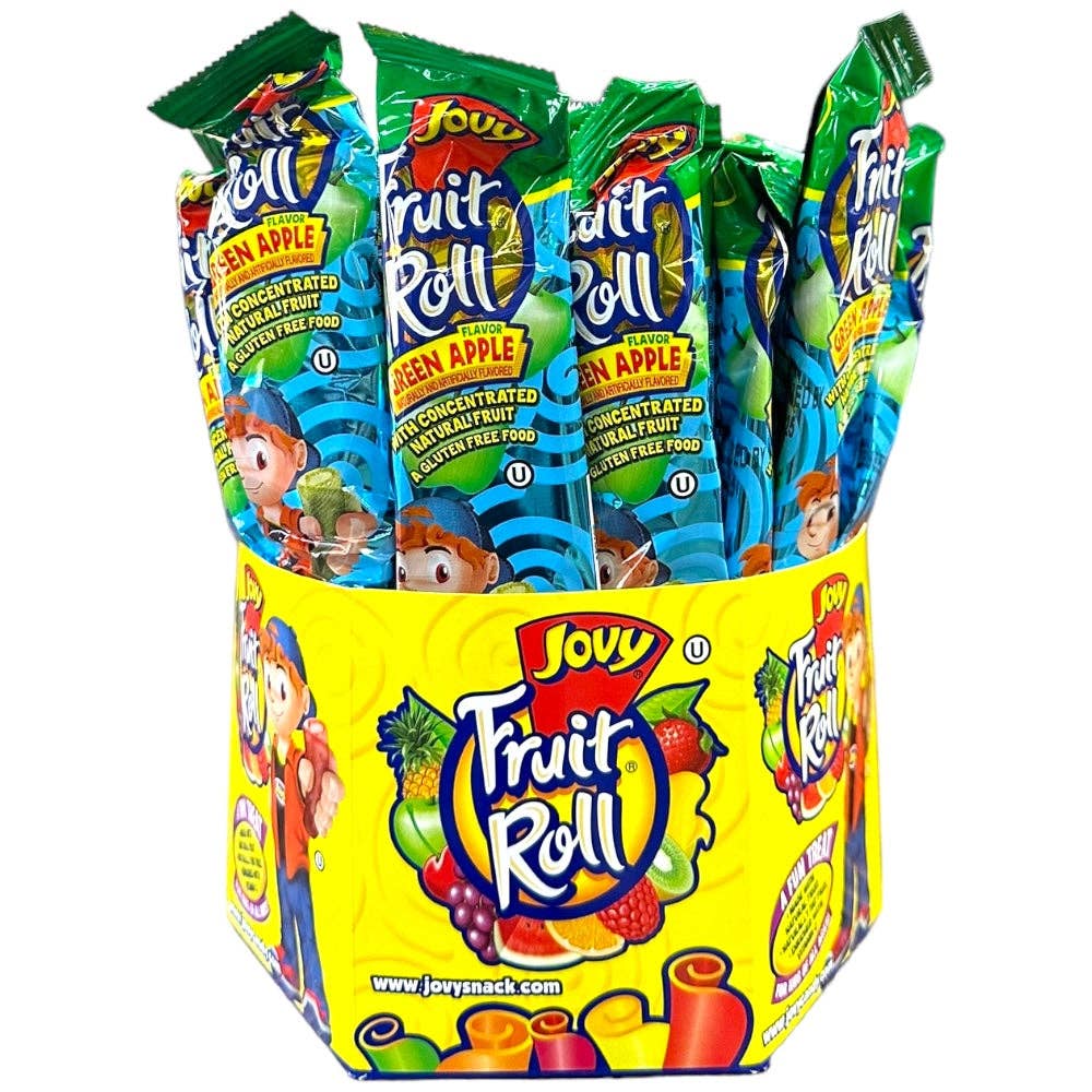 Cow Crack Wholesale - Wholesale Hard Candy - Jovy Green Apple Fruit Roll 0