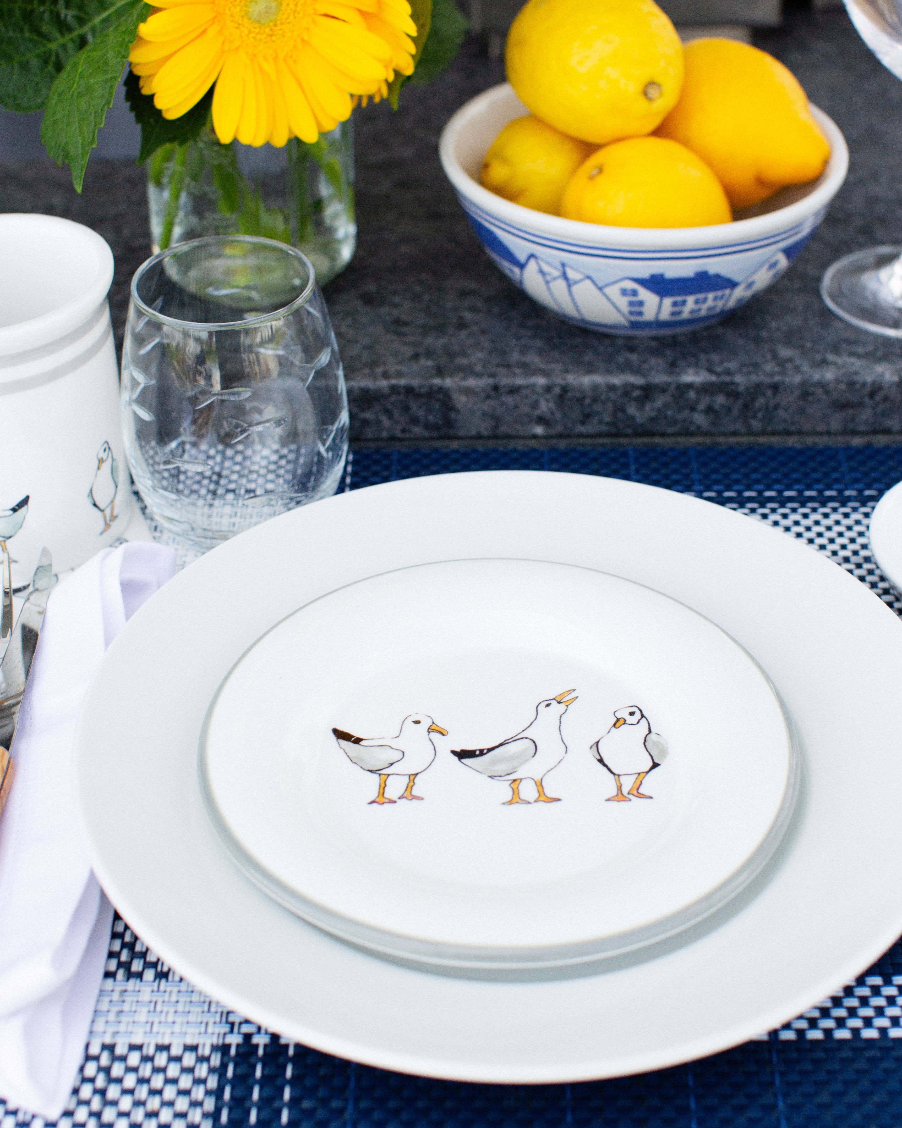 Shard at Home - Wholesale Dinner Plate - Seagulls Round Plate2