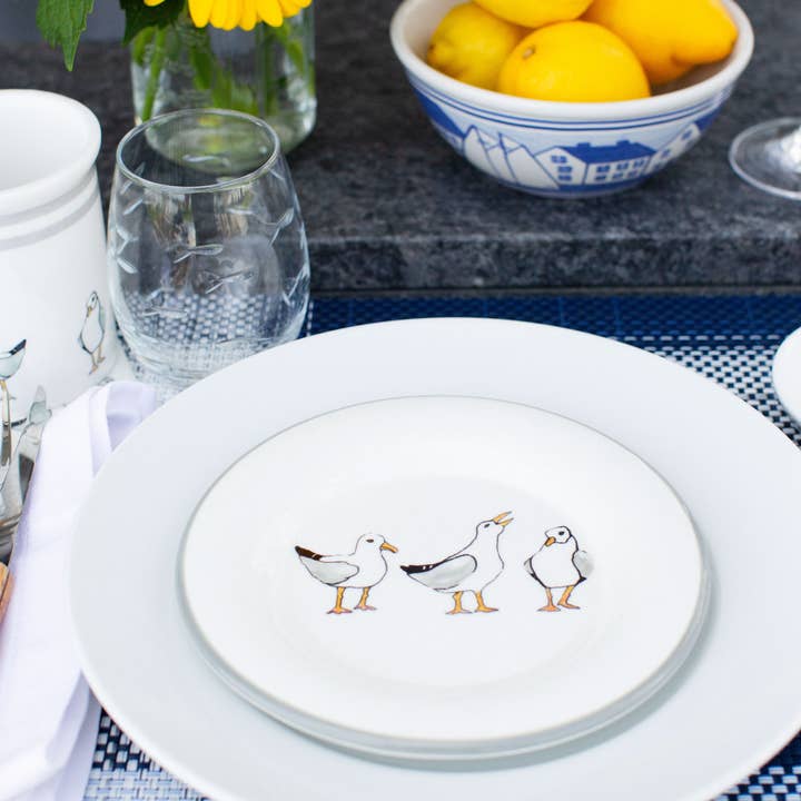 Shard at Home - Wholesale Dinner Plate - Seagulls Round Plate2