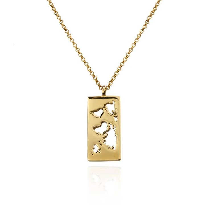 Catena con ciondolo mappa per la vendita all'ingrosso da parte di Cristina Ramella Jewelry