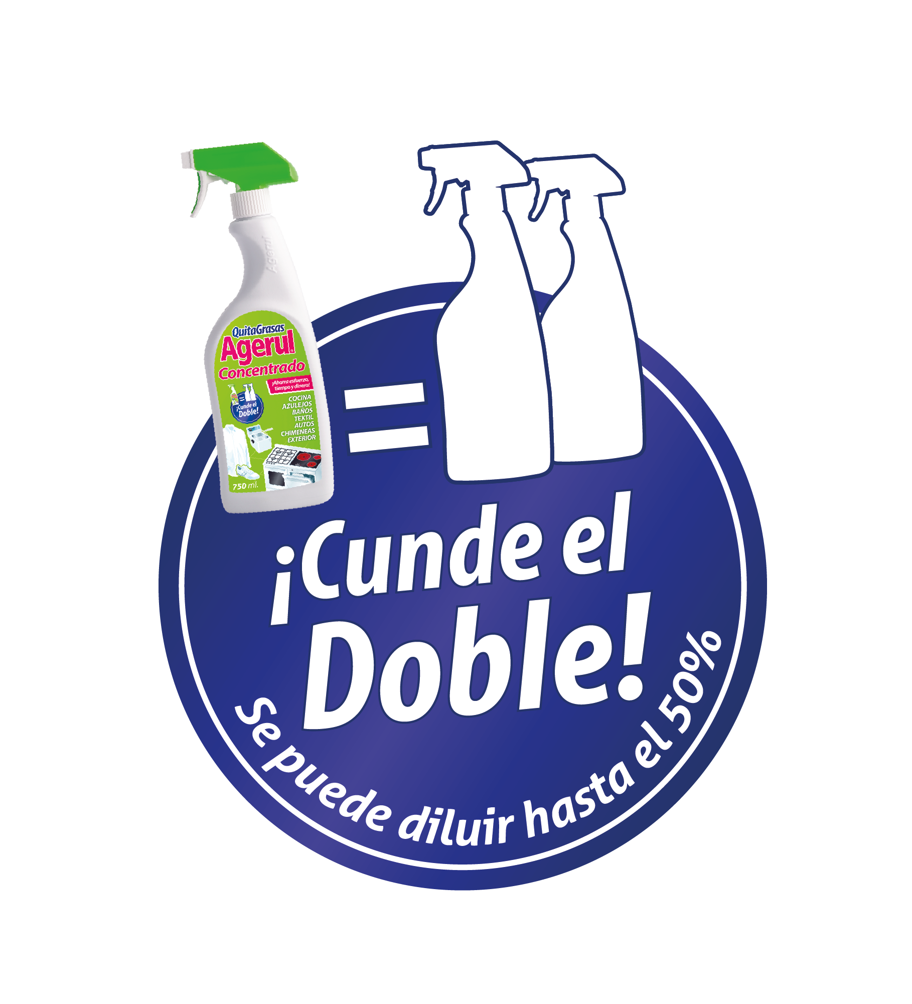 Agerul - Wholesale Multi-Surface Cleaner - Concentrated Degreaser 750 Ml. Sprayer2