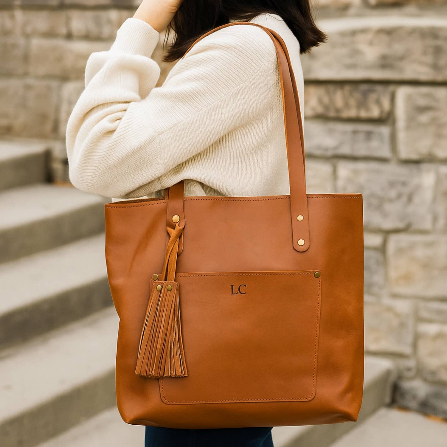 Hides – wholesale Tote bag – Women's – Classic Leather Tote4