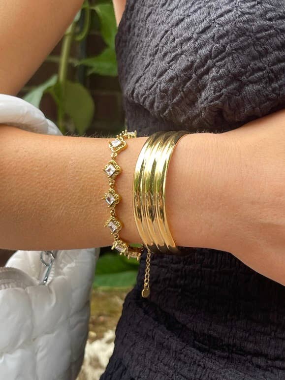 Stainless steel bracelet 324CA37-1 for wholesale by BYREN | ÉLINE L'ATELIER